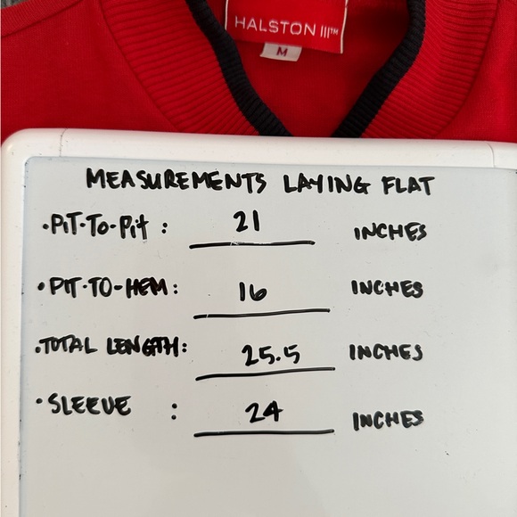 Vintage Halston III Red Knit Bomber Jacket Cardigan - Men's Medium - 80s Retro - Picture 3 of 8